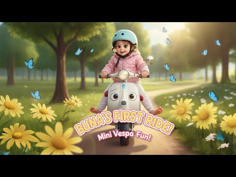 BUNA'S FIRST RIDES | MINI VESPA FUN!