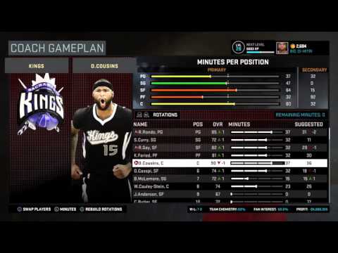 NBA 2k16 MyGm Sacramento Kings