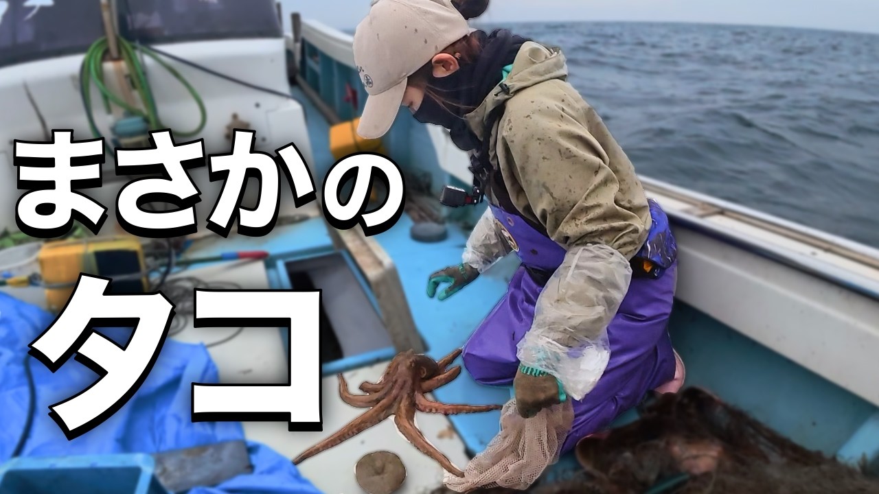 【夫婦漁師】建網漁でタコ1匹…外すのに大苦戦！