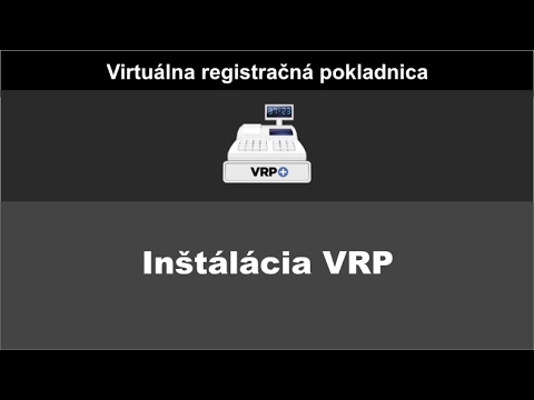Virtuálna pokladnica ( VRP ) - Inštalácia