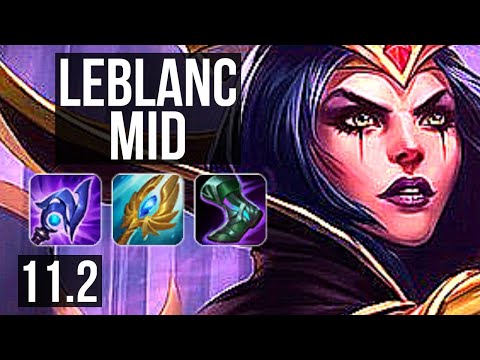 LEBLANC vs AZIR (MID) (DEFEAT) | Rank 4 LeBlanc, 11/3/11 | KR Challenger | v11.2