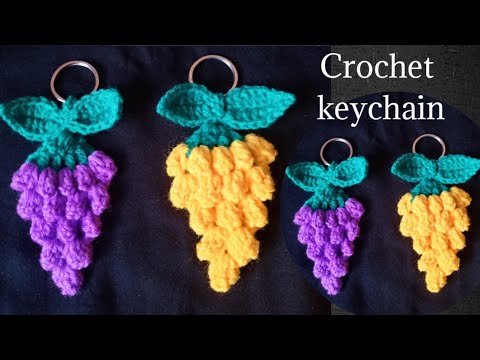 CROCHET#FRUIT#KEYCHAIN#