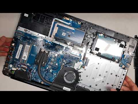 HP 17-by1033dx 17-by1000dx 17-by Disassembly RAM SSD Hard Drive Upgrade Repair