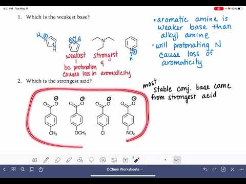 30a: Ranking acids and bases by strength