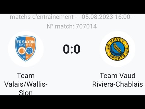 Team Valais Sion vs Team Vaud Riviera  Match amical catégorie M15