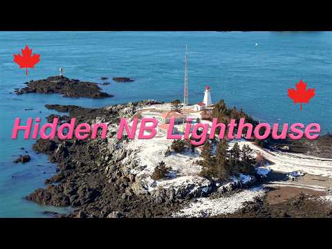 🌎Green's Point Lighthouse & Back Bay Harbour: Cinematic Drone Tour of NB🇨🇦