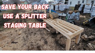 A simple addition to any firewood splitting process to save time and your back