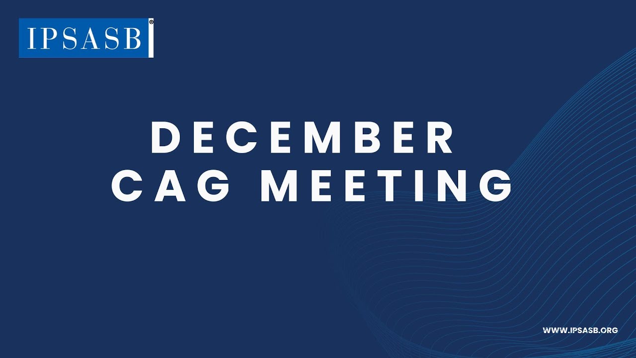 IPSASB CAG Meeting - December 1