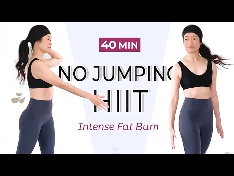 40 MIN FULL BODY NO-JUMPING HIIT WORKOUT / Intense Fat Burn & Tone / No Repeat / No Equipment