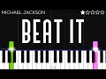 Michael Jackson Beat It EASY Piano Tutorial