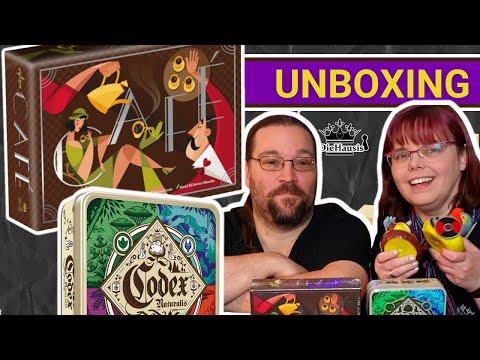 CAFE & CODEX NATURALIS | Brettspiel Unboxing (HUCH! Verlag 2021)