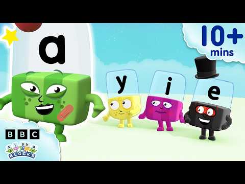 Nguyên âm dài AY A_E A DÀI | Bài 25 - Đánh Vần Dễ Dàng | Alphablocks (Long Vowels AY A_E LONG A | Lesson Twenty Five - Phonics Made Easy | Alphablocks)