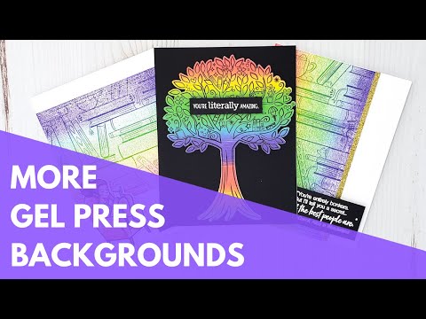 MORE Gel Press Backgrounds! My Monthly Hero Kit March 2021