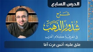 صورة الدرس السابع من شرح شذور الذهب - أنس عزت آغا