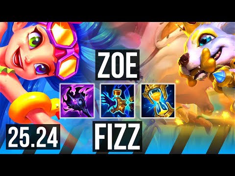 ZOE vs FIZZ (MID) | EUW Master | 25.24