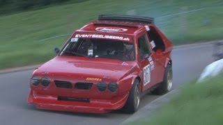 preview picture of video 'Bergrennen Hemberg 2013, won by Jürgen Gerspacher, LANCIA DELTA S4 and Eric Berguerand, LOLA FA99'