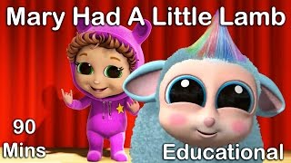 🐑 Mary Had a Little Lamb | Nursery Rhymes | Educational Songs for Kids