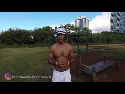 Staying Consistent, with no excuses (Ala Wai Park Honolulu Hawaii Calisthenics workout)
