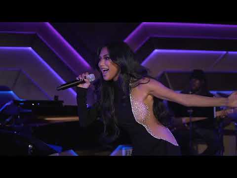 Nicole Scherzinger sings "Don't Rain on My Parade" at The Sun Rose in Los Angeles.