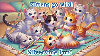 Kittens Go Wild for Silvervine Sticks — adorable kitten reaction video