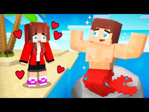 JJ became Mermaid - Maizen Minecraft Animation