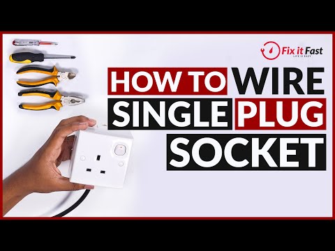 How to wire single  plug socket | Fix it Fast