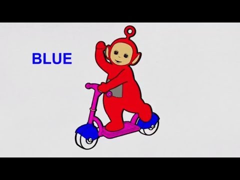 Learn Color For Kids - Teletubbies Learn color Pages of song in English with child laugh