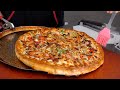 Various Korean Style Pizza Making Collection Korean Street Food