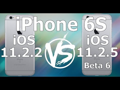 iPhone 6S : iOS 11.2.2 vs iOS 11.2.5 Beta 6 / Public Beta 6 Build 15D5059a
