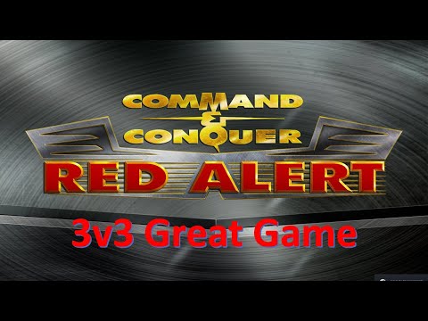 Command and Conquer Red Alert Remastered 3v3 (Great Game)