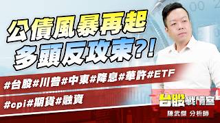 公債風暴再起、多頭反攻束?!#台股#川普#中東#降息#華許#ETF #cpi#期貨#融資｜小武哥投資事務所｜陳武傑 (圖)