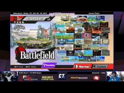 Aftershock - Denti + Dakpo vs Aerolink + iiGGy - Losers Finals - Smash Wii U