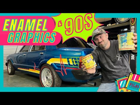 WE’RE BACK! DIY 90s Vibe Spray Enamel Graphics! Ford Cortina - Iron Empire EP 158