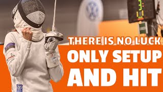 How a Good German Fencer Builds Their Fencing off of A Half Step