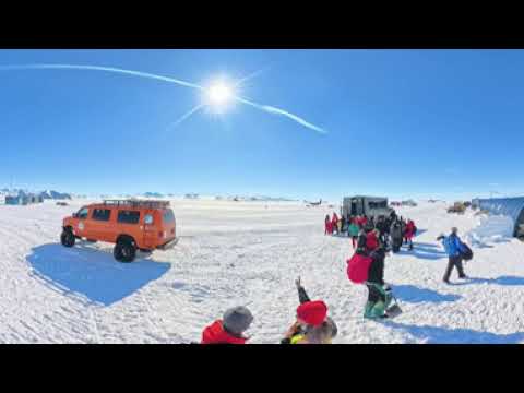 [4K | 360°] Arrival and Tour of Union Glacier Camp, Antarctica