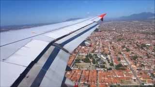 preview picture of video 'Avianca Brasil Airbus A318 Takeoff @ Juazeiro do Norte + Landing @ Fortaleza, Brasil'