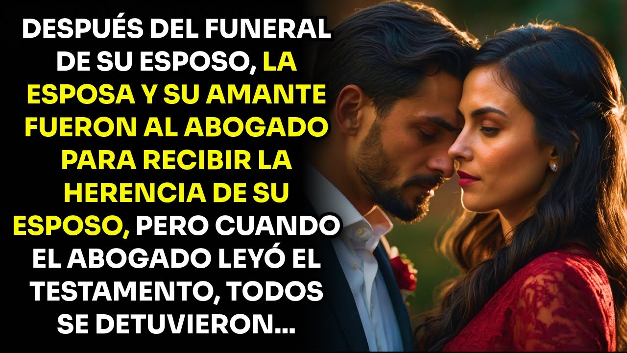 DESPUÉS DEL FUNERAL DE SU ESPOSO, LA ESPOSA Y SU AMANTE FUERON AL ABOGADO PARA RECIBIR LA...