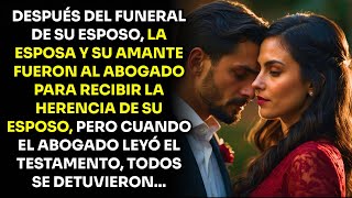 DESPUÉS DEL FUNERAL DE SU ESPOSO, LA ESPOSA Y SU AMANTE FUERON AL ABOGADO PARA RECIBIR LA...