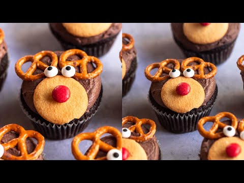 Reindeer Cupcakes (Rudolp Cupcakes) | How to make...