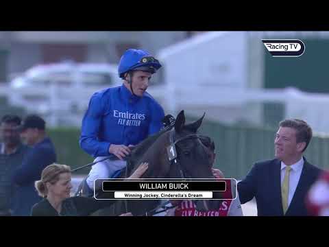 No stirrups, no problem! Incredible scenes in Dubai as William Buick wins the Jumeriah 1000 Guineas