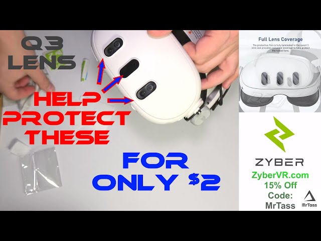 Vídeo relacionado con CloudValley Protector Lente Cámara para Meta Quest 3, [Cristal Templado & 9H Dureza] Resistente a arañazos VR Accesorios, HD Vidrio Templado Ultrafino - 3 * 3 Unidades