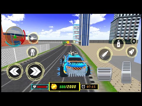 Helicopter Car Robot Transform - Android Gameplay #3