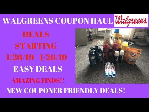 Walgreens Coupon Haul Deals Starting 1/20/19~In Store Walkthrough Coupon Matchups~Awesome Deals! Video