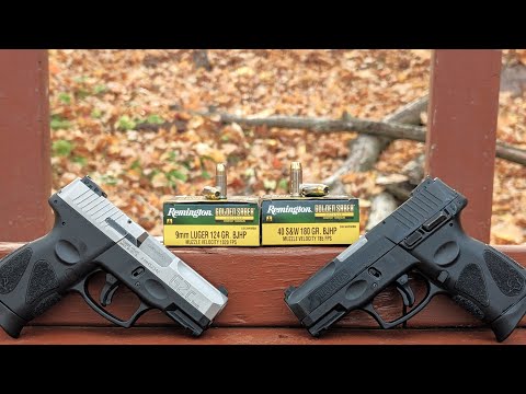 Remington Golden Saber -Compact Handgun- 9mm VS .40 S\u0026W - Subcompact Defense Like it's 1999