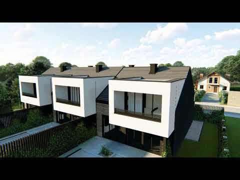 Zs3 - Gotowy projekt domu z poddaszem użytkowym w zabudowie bliźniaczej  do 130 m2