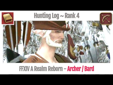 FFXIV Hunting Log Archer Rank 4 - A Realm Reborn