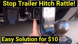Stop Trailer Hitch Noise! ✅ No More Rattle in Your Receiver!  Easy Fix for $10.