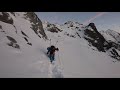 Face Sud Est de la Montagne des Agneaux en ski (Agneau Noir)