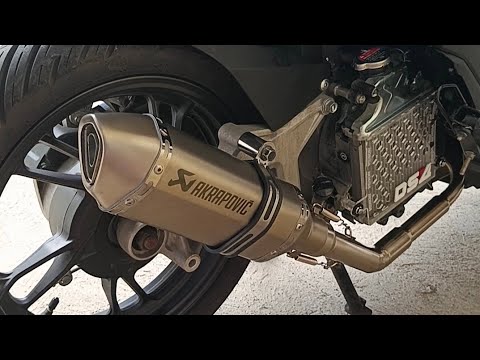 Honda click 125i V3 | Akrapovic exhaust pipe system installation