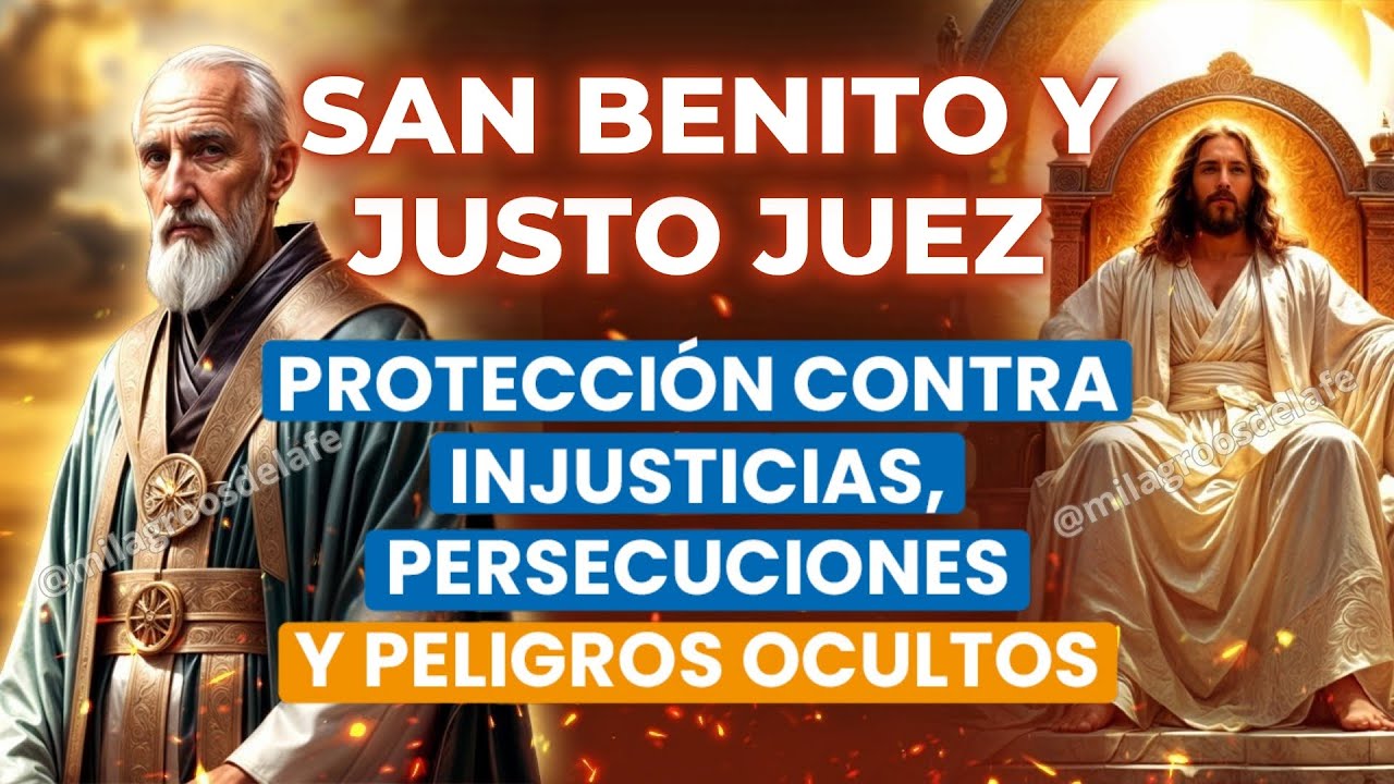 Oración Milagrosa de Protección: San Benito y el Justo Juez a Tu Lado